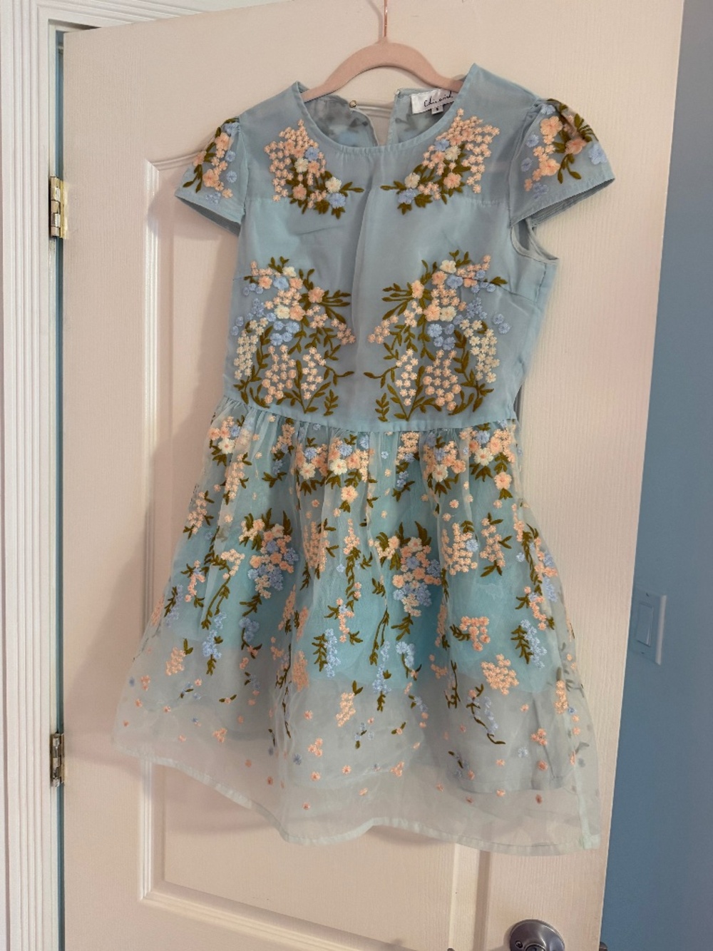 Embroidered floral dress